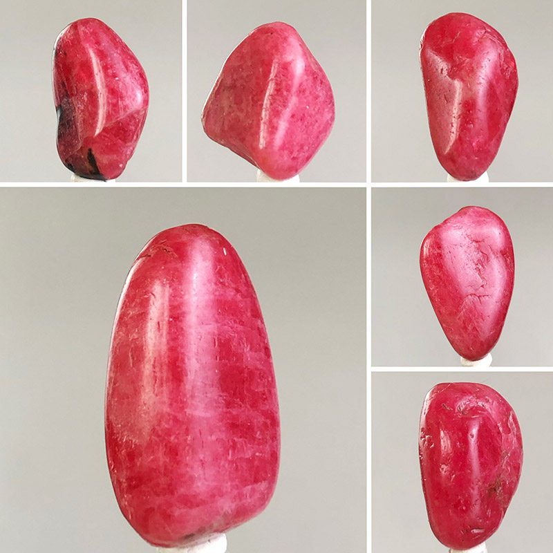 蔷薇辉石宝石原石天然水晶红色玫瑰石桃花石diy毛料科普教学标本