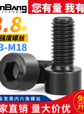 8.8级内六角螺丝杯头螺钉圆柱头螺栓M4M5M6M8M10M12M14M16M18M20M