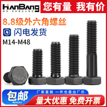 8.8级高强度外六角螺丝M14M16M18M20M22M24M27M30M33M36M39M42M48