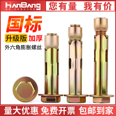 彩锌外六角内置膨胀螺丝