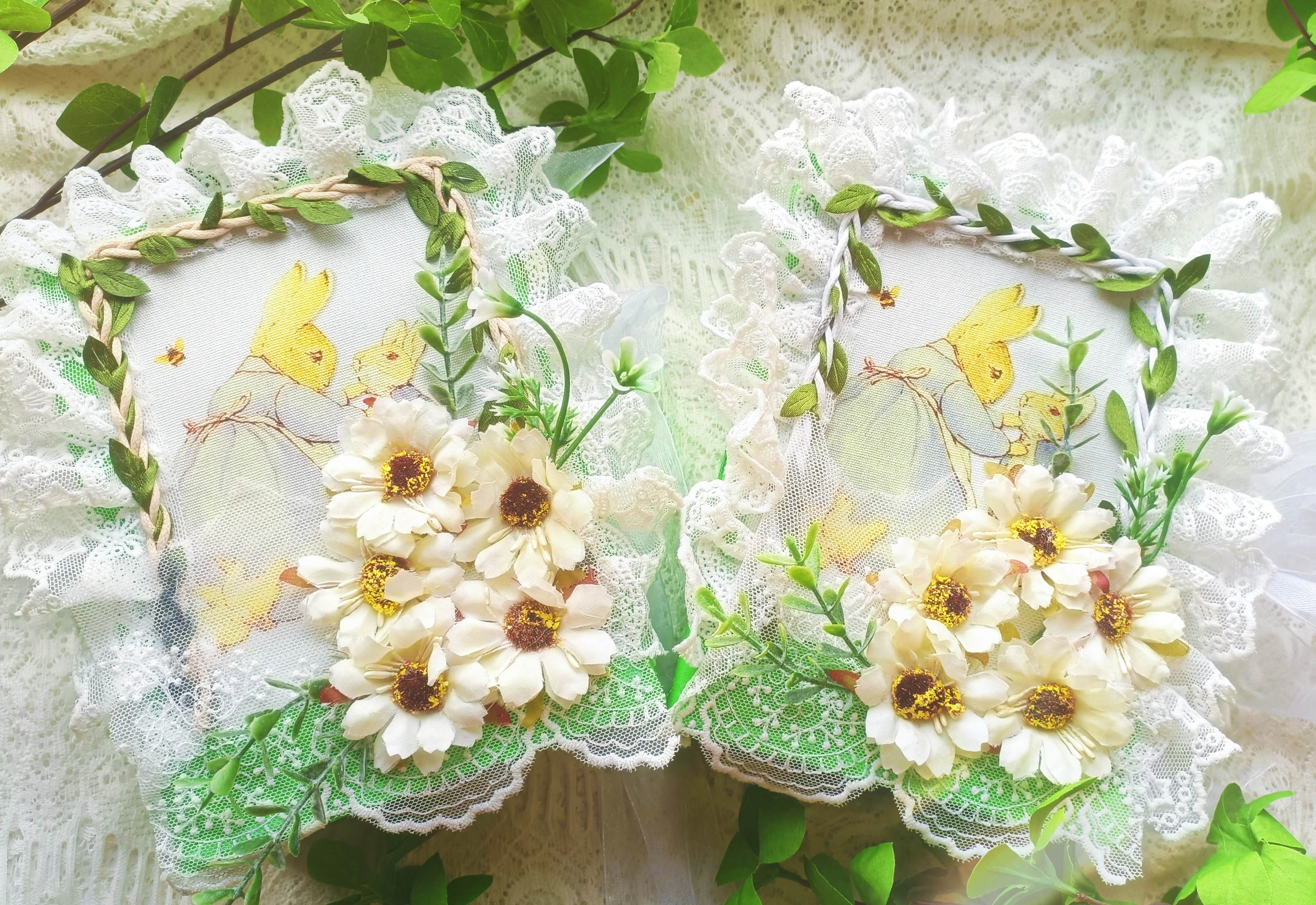 【兔兔手帐铺子】花与兔 junkjournal手帐本手账清新复古