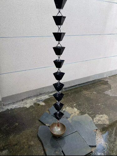 雨链排水链铜屋檐雨水链别墅庭院