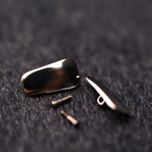 白山纯钛鼻托眼镜配件鼻托垫金属鼻托方形高档质感舒适防过敏