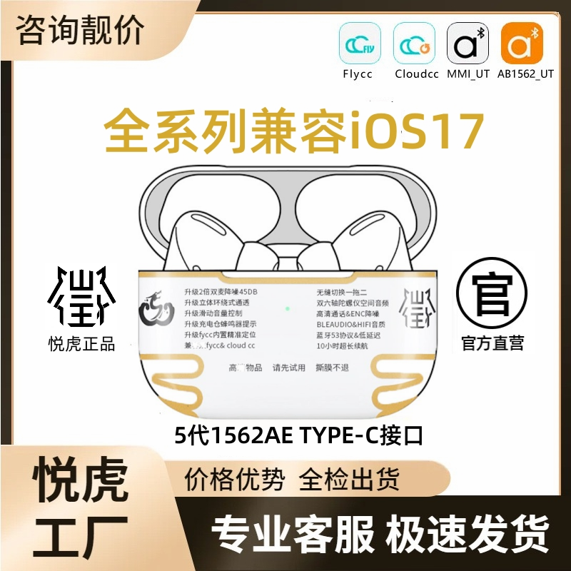 华强北洛达五代1562AE适用于悦虎5代pro2蓝牙耳机纽扣电池版ae 影音电器 蓝牙耳机 原图主图