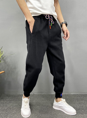 休闲裤男宽松哈伦裤韩版潮流学生彩色运动卫裤男九分束脚裤小脚裤