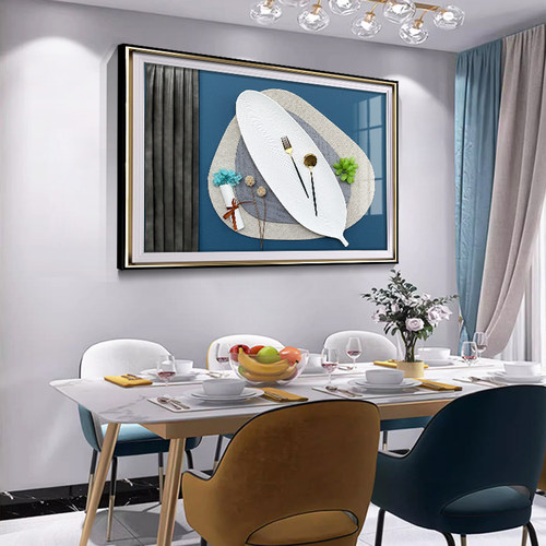 餐厅轻奢创意立体实物装饰画
