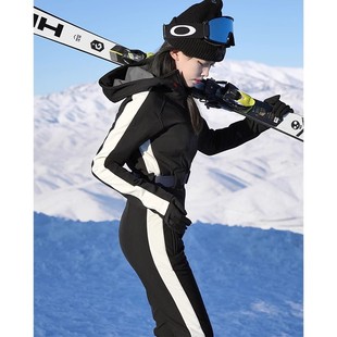 2023新款 Ski 连体套装 双板修身 雪衣防水防风保暖 carver滑雪服女款