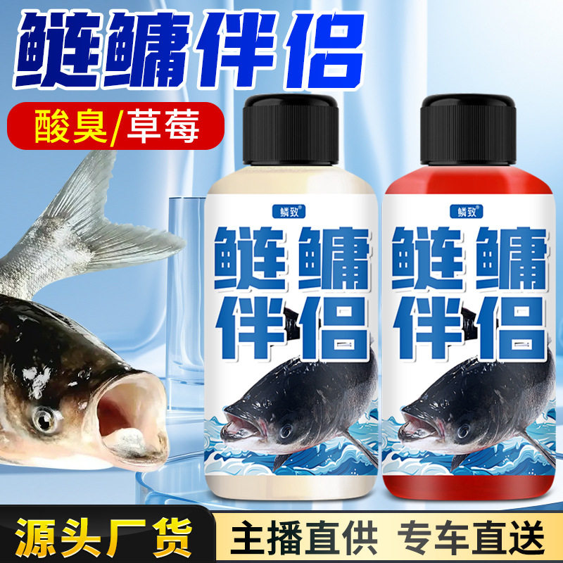 鲢鳙伴侣草莓酸臭味型黑坑野钓鱼小药水大包头花白鲢雄鱼诱鱼
