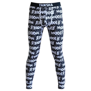 男士秋裤纯棉全棉薄款紧身青少年打底衬裤加绒加厚保暖裤冬季潮流