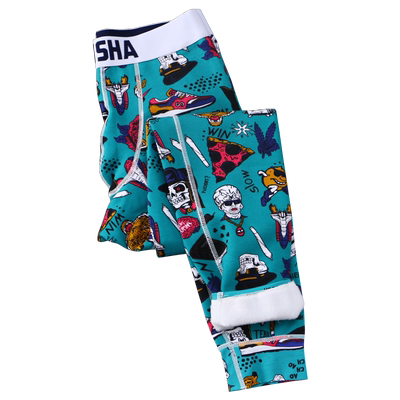 保暖裤男士秋裤纯棉加绒加厚潮流