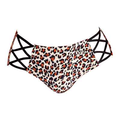 性感火辣纯欲无痕内裤女夏季薄款透气2025新款豹纹抗菌裆三角裤女