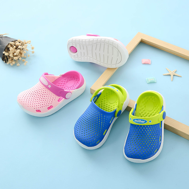 儿童洞洞鞋男童夏季包头凉拖鞋小童软底防滑女孩沙滩鞋宝宝拖鞋|msdalam kategori kasut kanak-kanak/Kasut bayi/kasut ibu bapa dan anak, selipar - dari Buy2taobao.com untuk memberikan perkhidmatan ejen Taobao profesional membeli
