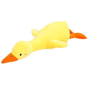 网红沙雕鸭子玩偶特大号大白鹅毛绒玩具公仔柔软睡觉抱枕地摊批发