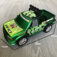 Зеленый инерционный внедорожник, увеличенная толщина