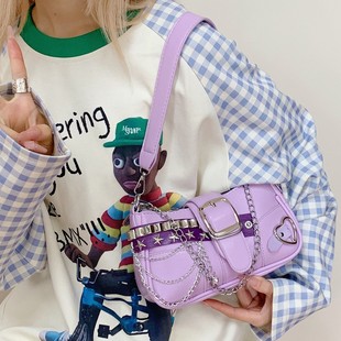 韩版ins新款高颜值清新甜美糖果色托特包女轻便逛街游玩斜挎包
