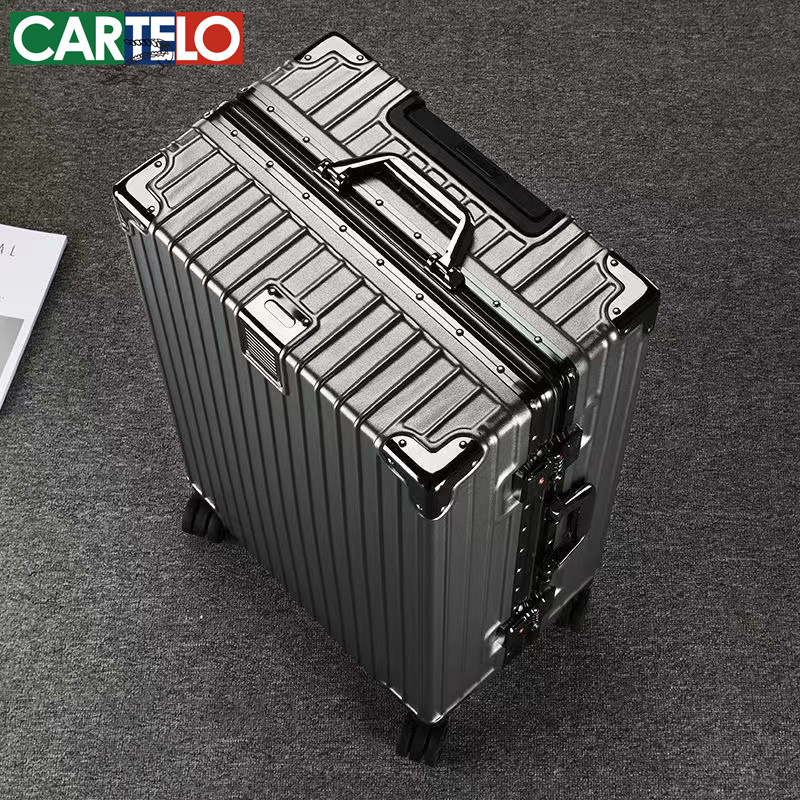 行李箱男女学生拉杆旅行箱日系20寸小型登机密码皮箱子铝框款28寸