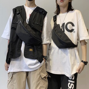 牛津布大容量男款休闲百搭单肩斜挎包ins高级感2025新款学生胸包