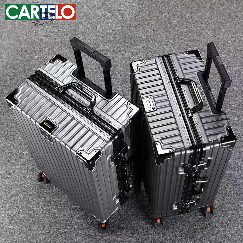 行李箱男女学生拉杆旅行箱日系20寸小型登机密码皮箱子铝框款28寸