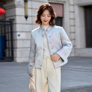 今年流行特惠新中式羽绒服女短款秋冬2025新款爆款高端刺绣洋气