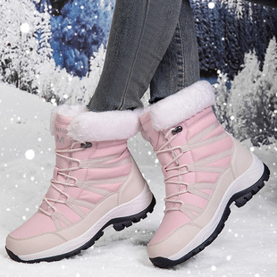 今年流行特惠跨境大码女士雪地靴保暖加绒中筒加厚靴北方户外雪天