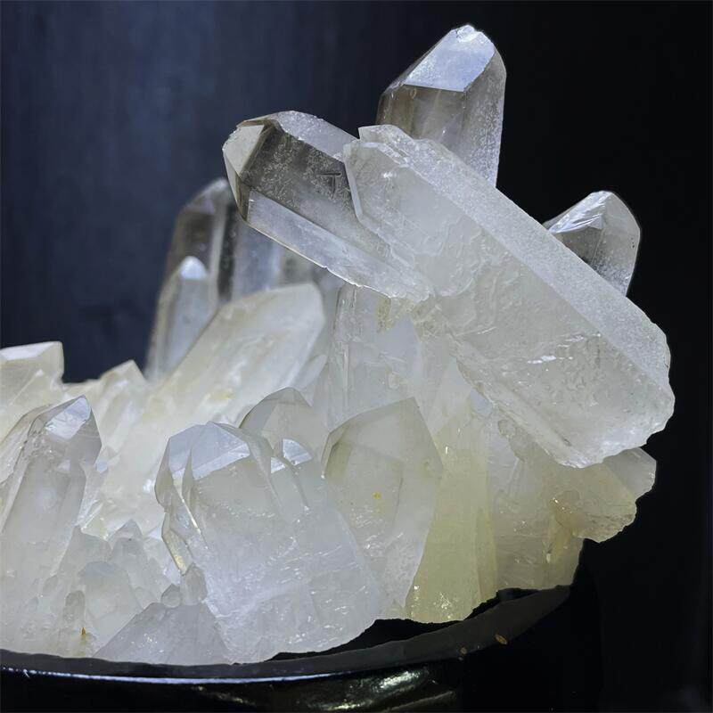 천연 마다가스카르 핑크 스킨 레드 스킨 티 바디 스모키 쿼츠 화이트 크리스탈 클러스터 홈 컬렉션 원석 준 보석 장식품