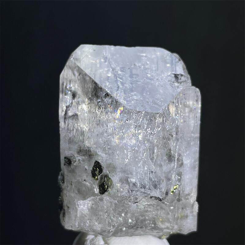 천연 황수정 황철석 공생 거친 돌 DIY 펜던트 얼음 투명 무지개 광물 표본 수집 준 보석