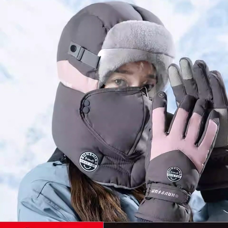 旅行保暖帽子全加绒雪地