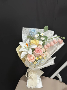 成品生日女生闺蜜礼物手工编织花束针织毛线实用毕业送钩织材料包