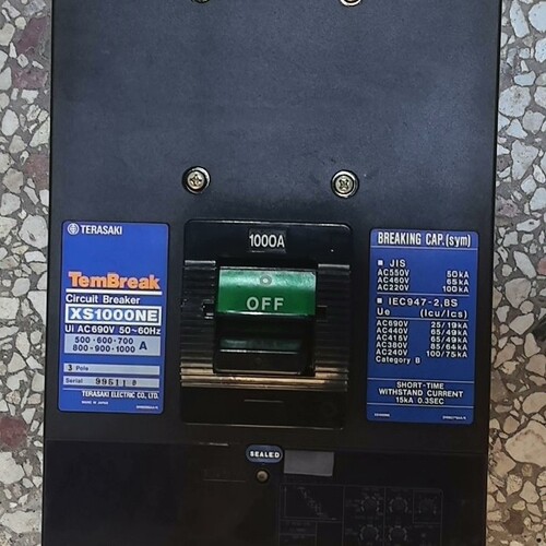 日本寺崎断路器XS1000NE，3P 1000A，原装正品， ~议价