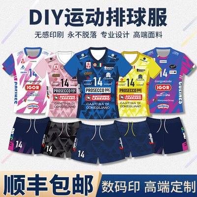 2026新款排球服套装男女定制速干专业透气排球衣训练比赛队服订制