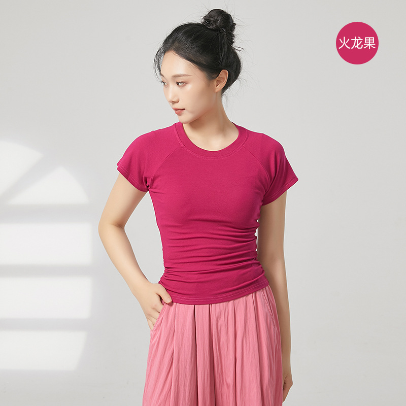 露背现代舞上衣古典舞服装