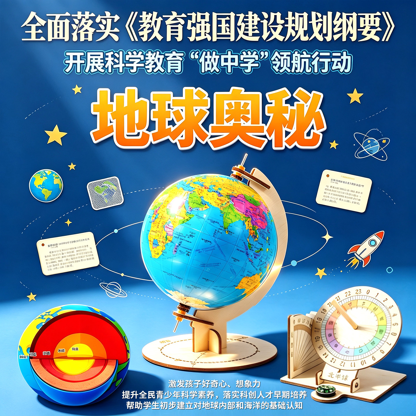 科趣地球奥秘主题科学实验材料
