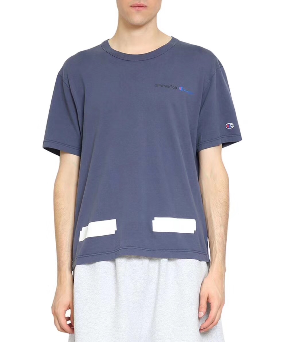 ¹¹ɧ°ü Off-White 18ÐÂ¿î »ù´¡¿î À¶É«¼ýÍ· ¶ÌÐätÐô ÄÐÅ®tÐô
