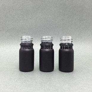 瓶 5ML黑色磨砂喷涂标准精油瓶分装 强遮光 老店新开