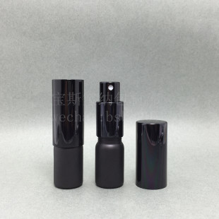 瓶 喷瓶分装 5ML黑色磨砂喷涂精油瓶配雾喷 强遮光 老店新开