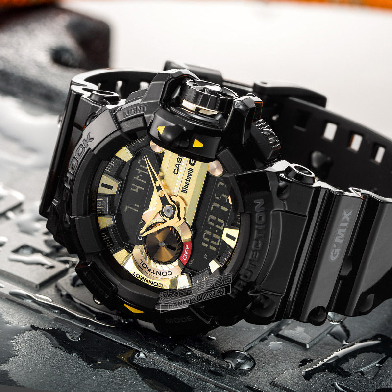 卡西欧男表g-shock运动电子大表盘摩登闹钟石英手表gba-400-1a9