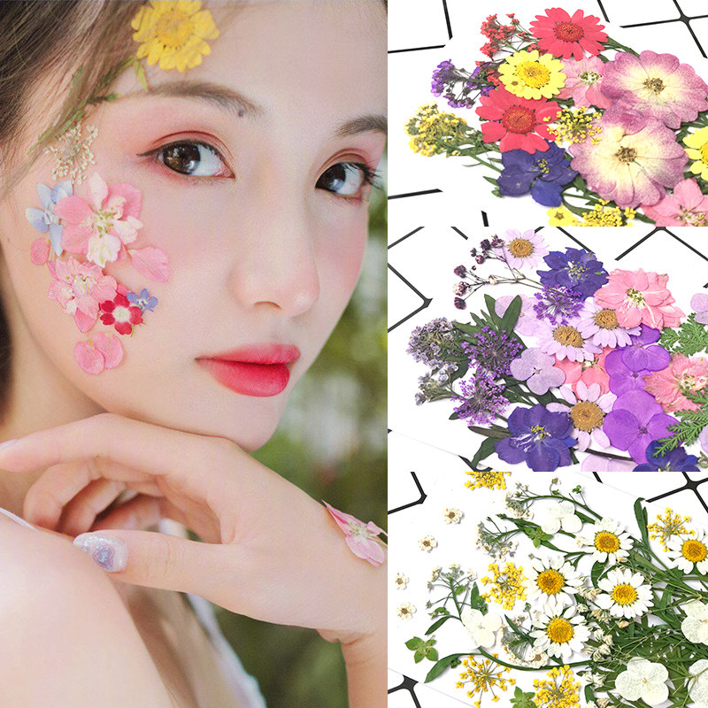 贴脸饰品干花脸贴眼妆贴纸花瓣新干花/花瓣/干花包/