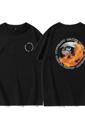 welcome to earth no problemo成毅同款T恤男女欢迎来到地球短袖