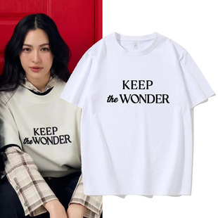 泰剧lingorm邝玲玲KEEP the WONDER陈美玲同款短袖T恤男女2026款