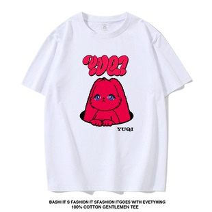 gidle宋雨琦同款 上衣 衣服宽松yuq1新歌freak可爱卡通T恤纯棉短袖