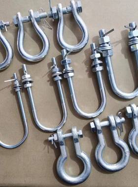 电梯挂钩补偿链挂钩吊环葫芦型吊环奥的斯U型钩专用补偿链吊钩