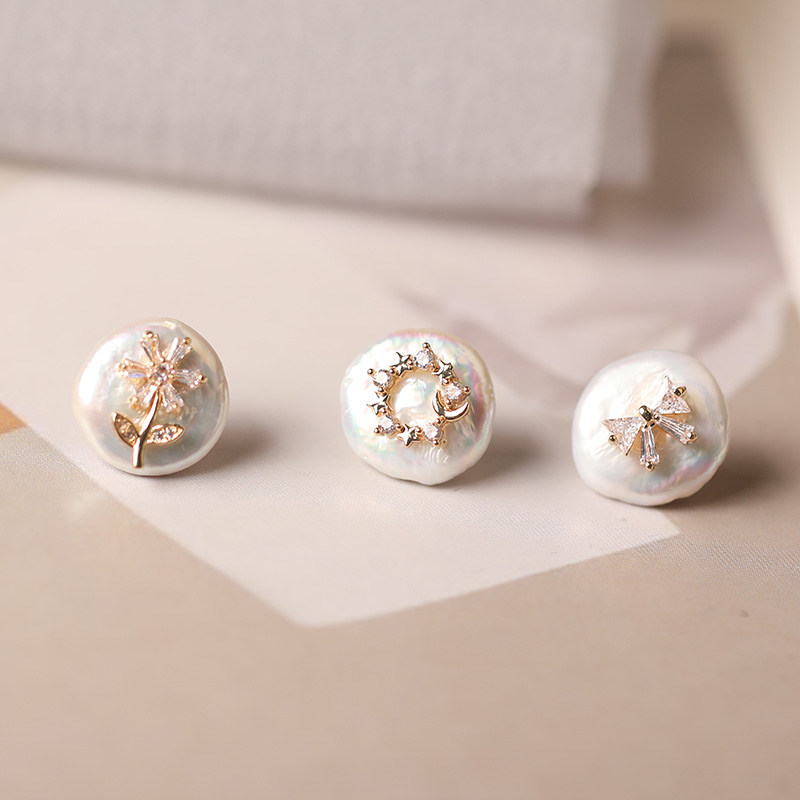 天然小别针扣防走光巴洛克珍珠