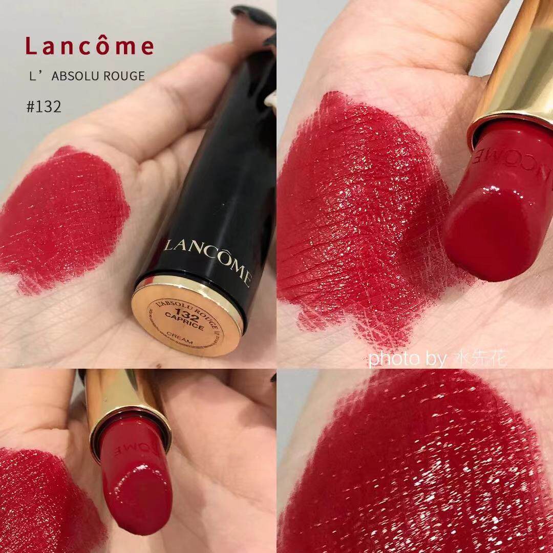 美版lancome兰蔻菁纯圆管正装口红唇膏132caprice 无盒 滋润保湿