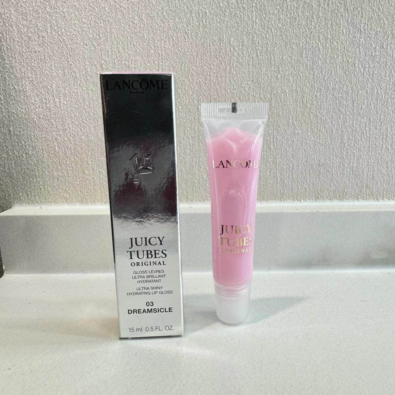 美版现货lancome 兰蔻果汁果冻唇彩唇蜜  滋润保湿15ml正装02号