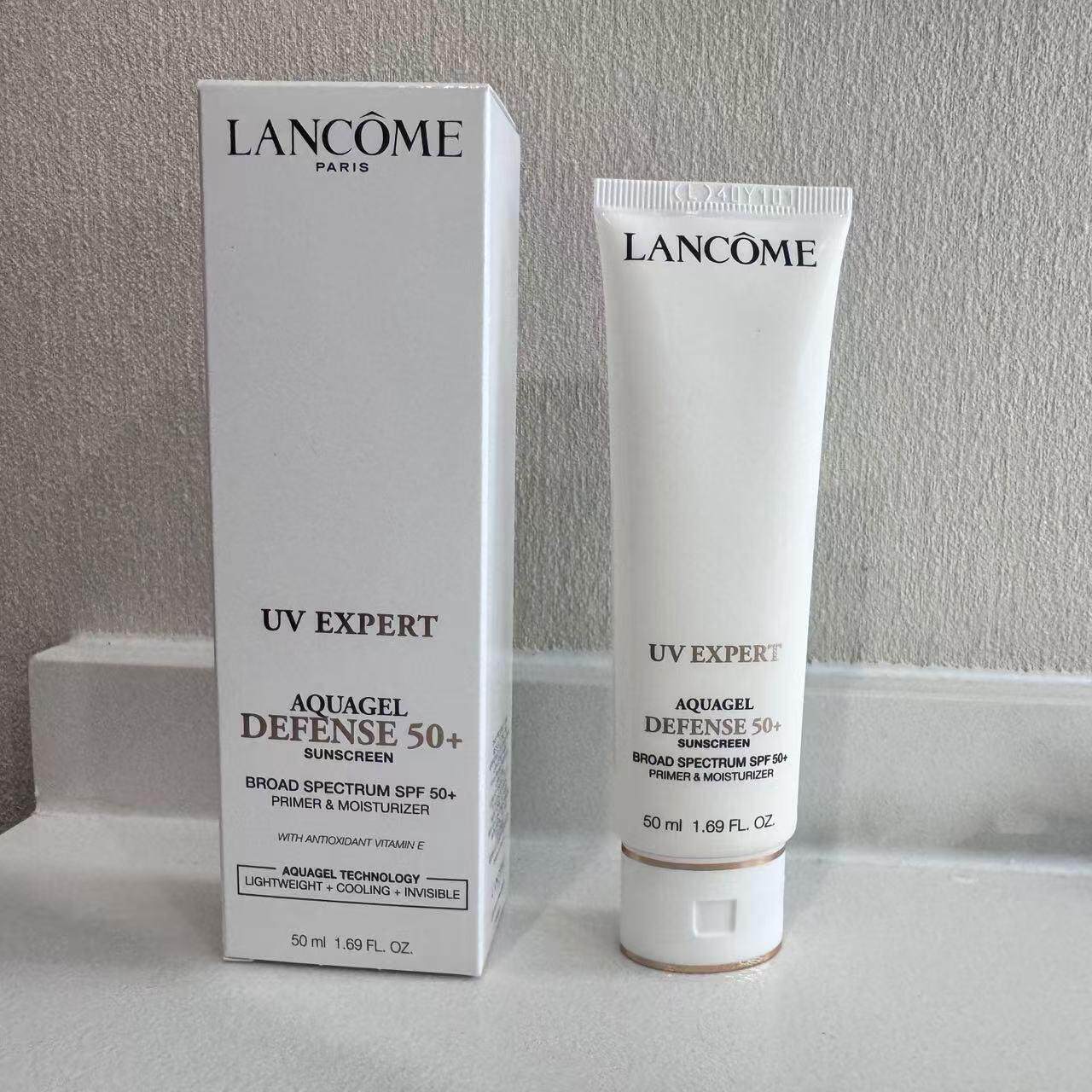 美版 Lancome 兰蔻清爽防嗮UV小白管SPF50防嗮无油隔离霜现货