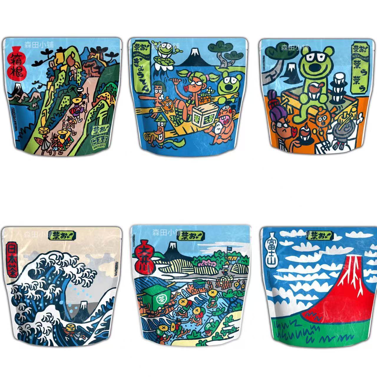 日本直邮高森商店优质烘焙红茶绿茶袋装冲泡方便休闲养生茶饮饮品