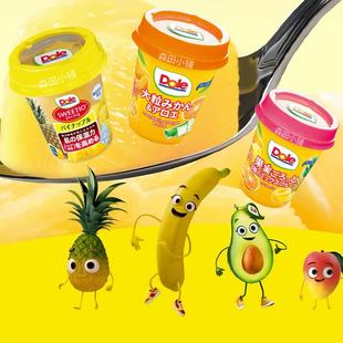 日本直邮Dole都乐橘子芦荟菠萝芒果白桃水果果冻低卡低脂即食零食
