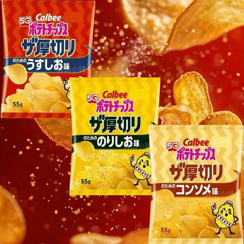 日本直邮卡乐比薯片厚切薄脆零食