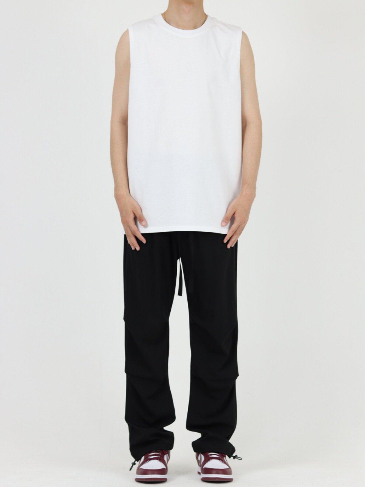 CEZPHISON 베이직 아메리칸 캐주얼 스포츠 조끼 여름 루즈 코튼 남성 민소매 티셔츠 조끼 탑