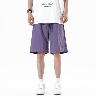 冰丝短裤男五分裤夏季薄款透气宽松休闲速干运动裤户外百搭工装裤